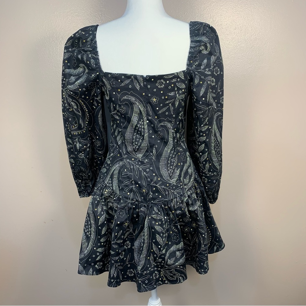 Maeve The Drop Waist Square Neck Mini Dress - Picture 9 of 15